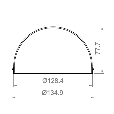 5.0 inch Screw-thread Dome Cover