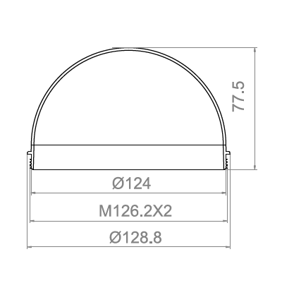 5.0 inch Screw-thread Dome Cover